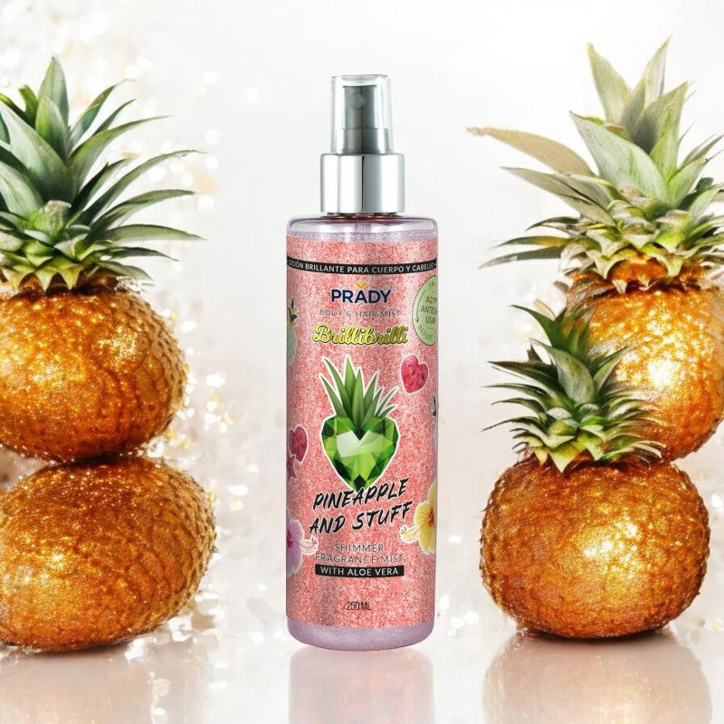 BRUME SCINTILLANTE CORPS ET CHEVEUX PINEAPPLE & STUFF PRADY 250ML