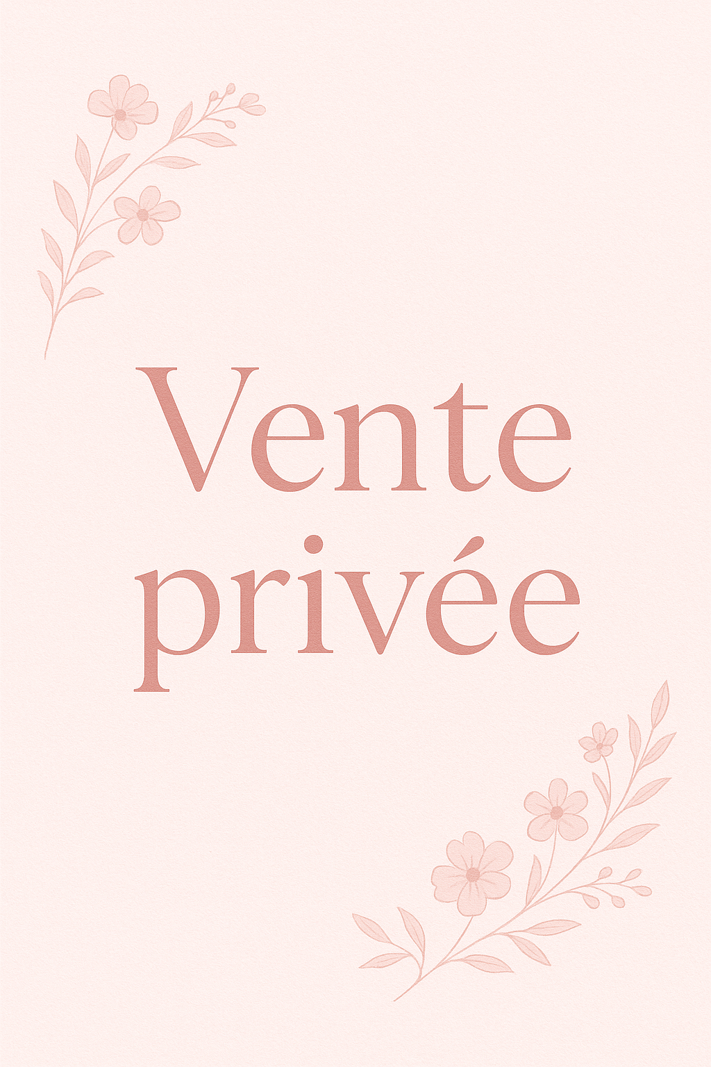 Acompte vente privée