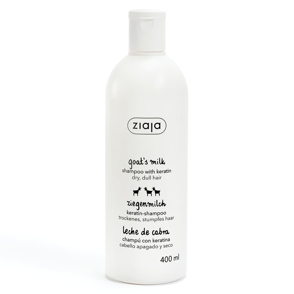 Shampoing fortifiant à la kératine et au lait de chèvre Ziaja 400ml