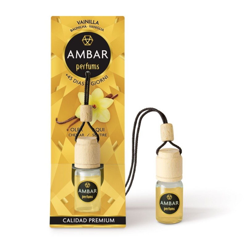 DÉSODORISANT VOITURE AMBAR VANILLE