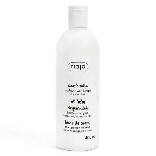 Shampoing fortifiant à la kératine et au lait de chèvre Ziaja 400ml